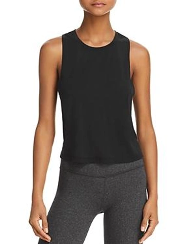 Shop Beyond Yoga Wrap Around Crossover-back Tank In Black