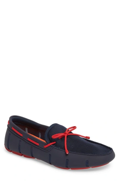 Shop Swims Lace Loafer In Navy/navy/navy