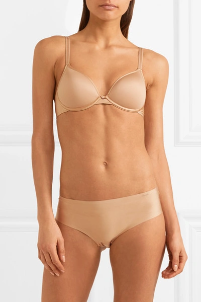 Shop Chantelle Modern Invisible Stretch Briefs In Sand