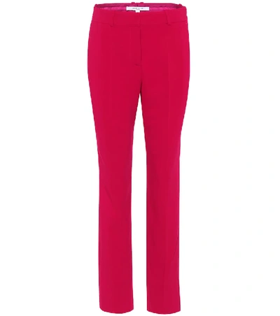 Shop Givenchy Crêpe Trousers In Pink