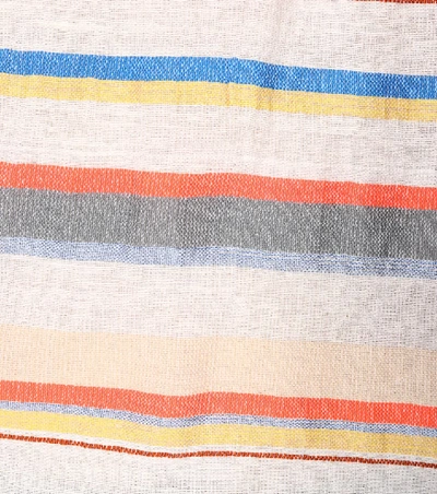 Shop Lemlem Striped Off-the-shoulder Top In Multicoloured