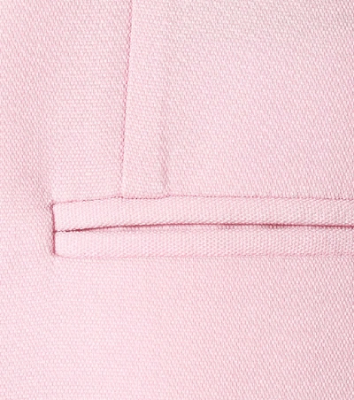 Shop Bottega Veneta Double-breasted Wool Blazer In Pink