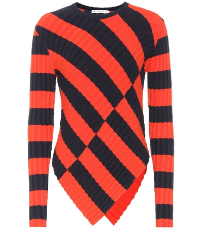 Shop Altuzarra Mullins Striped Sweater In Red