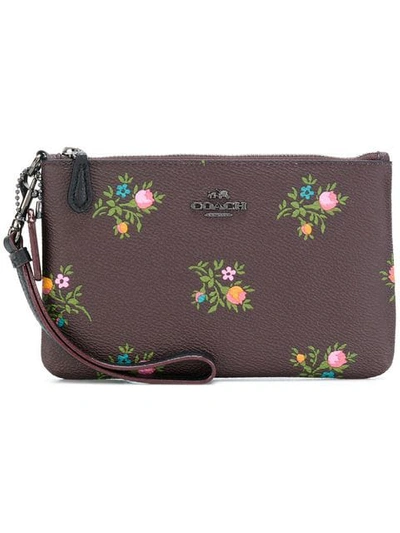 COACH Small Wallet With Cross Stitch Floral Print