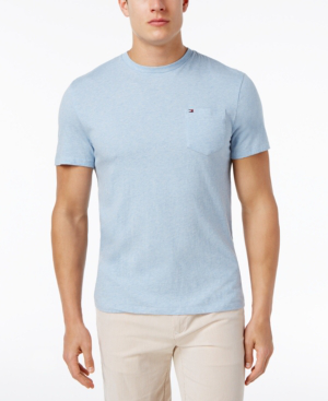 abstrakt peber trekant Tommy Hilfiger Men's Big & Tall Tommy Crew Neck Pocket T-shirt In Malaga  Blue | ModeSens