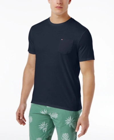 Tommy Hilfiger Men's Big & Tall Tommy Crew Neck Pocket T-shirt In Navy  Blazer | ModeSens