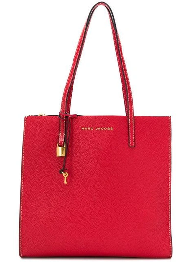 Shop Marc Jacobs The Grind Tote Bag - Red