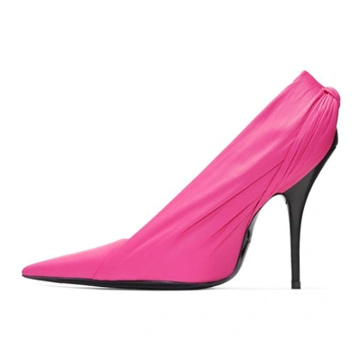Shop Balenciaga Pink Knife Heels In 5623 Rose B