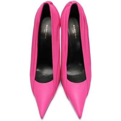 Shop Balenciaga Pink Knife Heels In 5623 Rose B