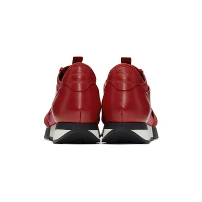 Shop Balenciaga Red Race Sneakers