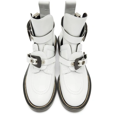 Shop Balenciaga White Ceinture Boots In 9000 White