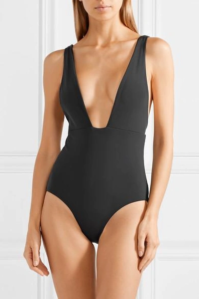 Shop Mara Hoffman Audrey Swimsuit In Black