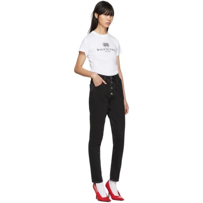 Shop Balenciaga Black Tube Jeans