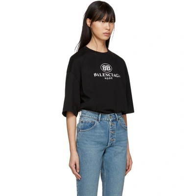 Shop Balenciaga Black Bb Mode T-shirt In 1000 Black