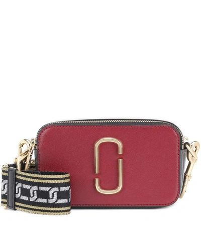Shop Marc Jacobs Snapshot Small Leather Camera Bag In Deep Marooe