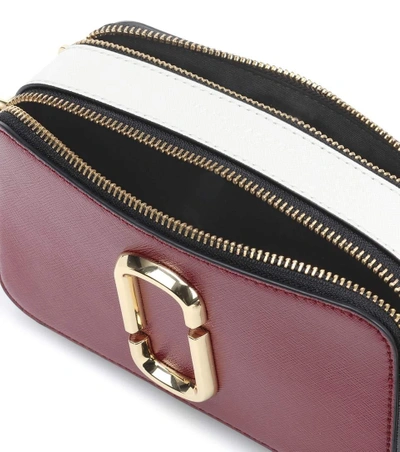 Shop Marc Jacobs Snapshot Small Leather Camera Bag In Deep Marooe