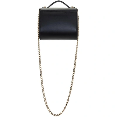 Shop Givenchy Black Mini Pandora Box Bag In 001 Black