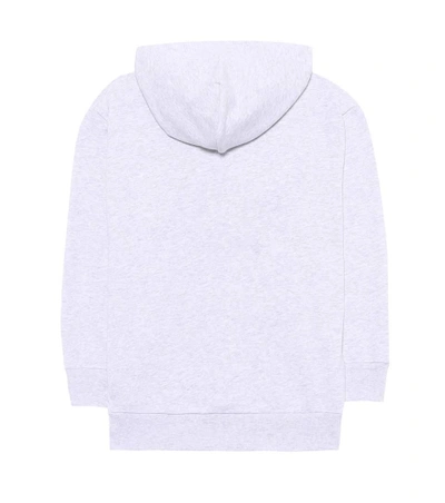Shop Balenciaga Cotton-blend Hoodie In Grey