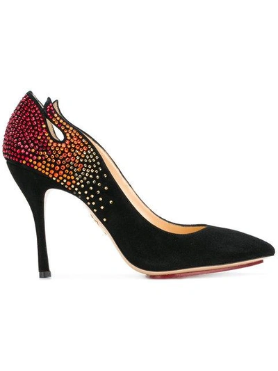 Shop Charlotte Olympia Inferno Pumps In Black