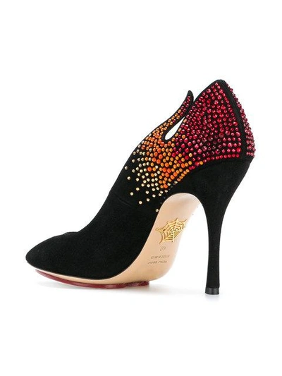 Shop Charlotte Olympia Inferno Pumps In Black