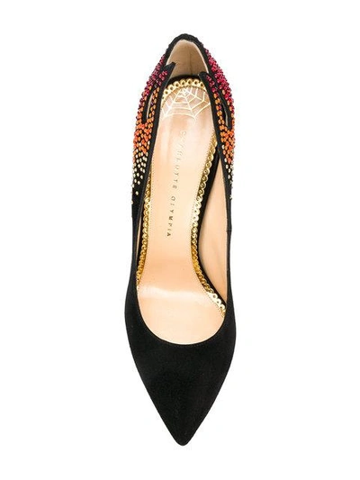 Shop Charlotte Olympia Inferno Pumps In Black