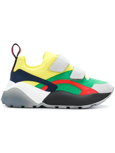 Shop Stella Mccartney Eclypse Colourbock Sneakers In Green