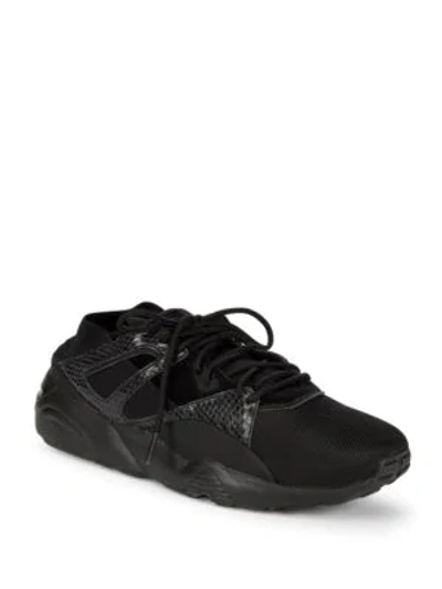 Shop Puma Bog Sock Snake Sneakers In Black