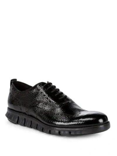 Shop Cole Haan Zerogrand Wingtip Oxfords In Black