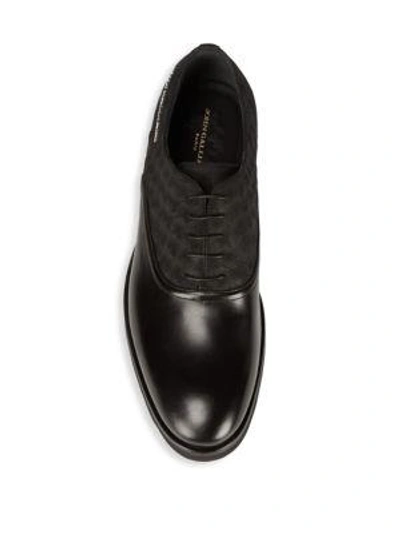 Shop John Galliano Net Leather Oxfords In Black
