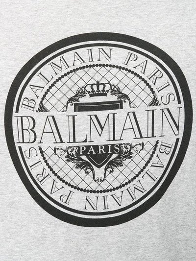 Shop Balmain Logo Print T-shirt