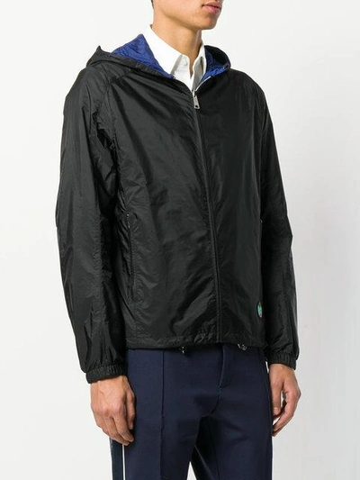Shop Prada Reversible Zipped Jacket - Black