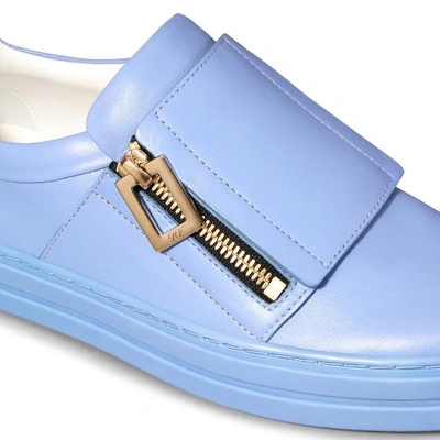 Shop Roger Vivier Sneaky Viv' In Leather In Light Blue