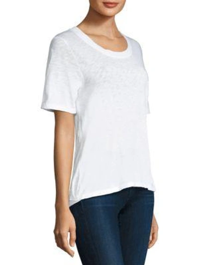 Shop Stateside Ribbed Cotton Tee In White