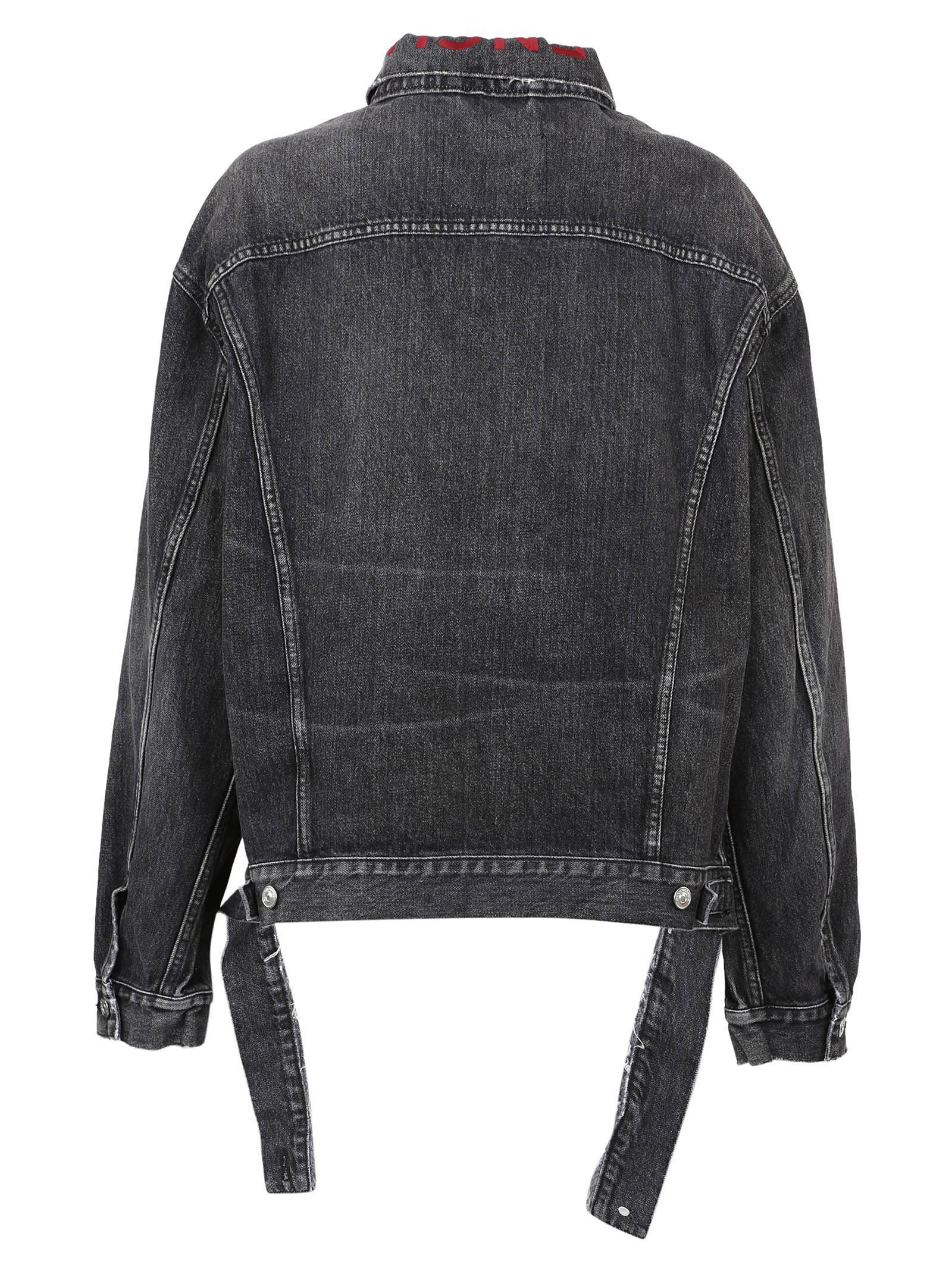 balenciaga cut waistband jacket