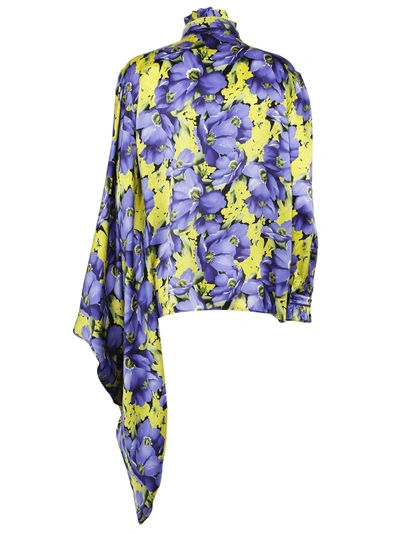 Shop Balenciaga Floral Print Blouse