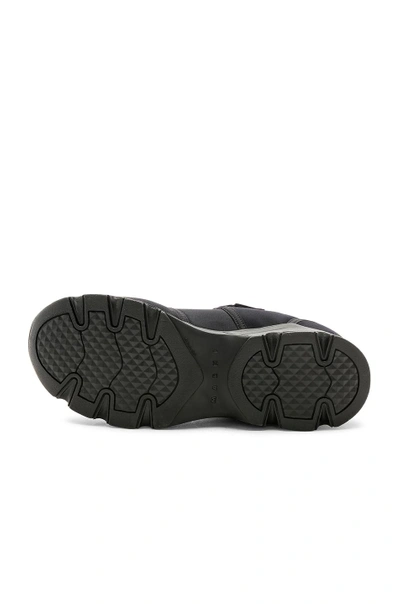 Shop Marni Velcro Strap Sneaker In Black