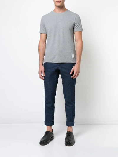 Shop Thom Browne Low Rise Skinny Trouser