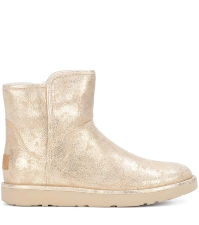 Ugg Abree Mini Stardust Ankle Boots In Gold | ModeSens