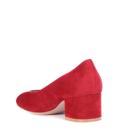 Shop Gianvito Rossi Exclusive To Mytheresa.com - Linda 45 Suede Pumps In Red