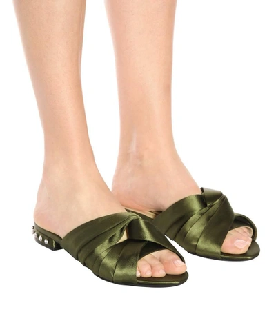 Shop N°21 Embellished Satin Sandals