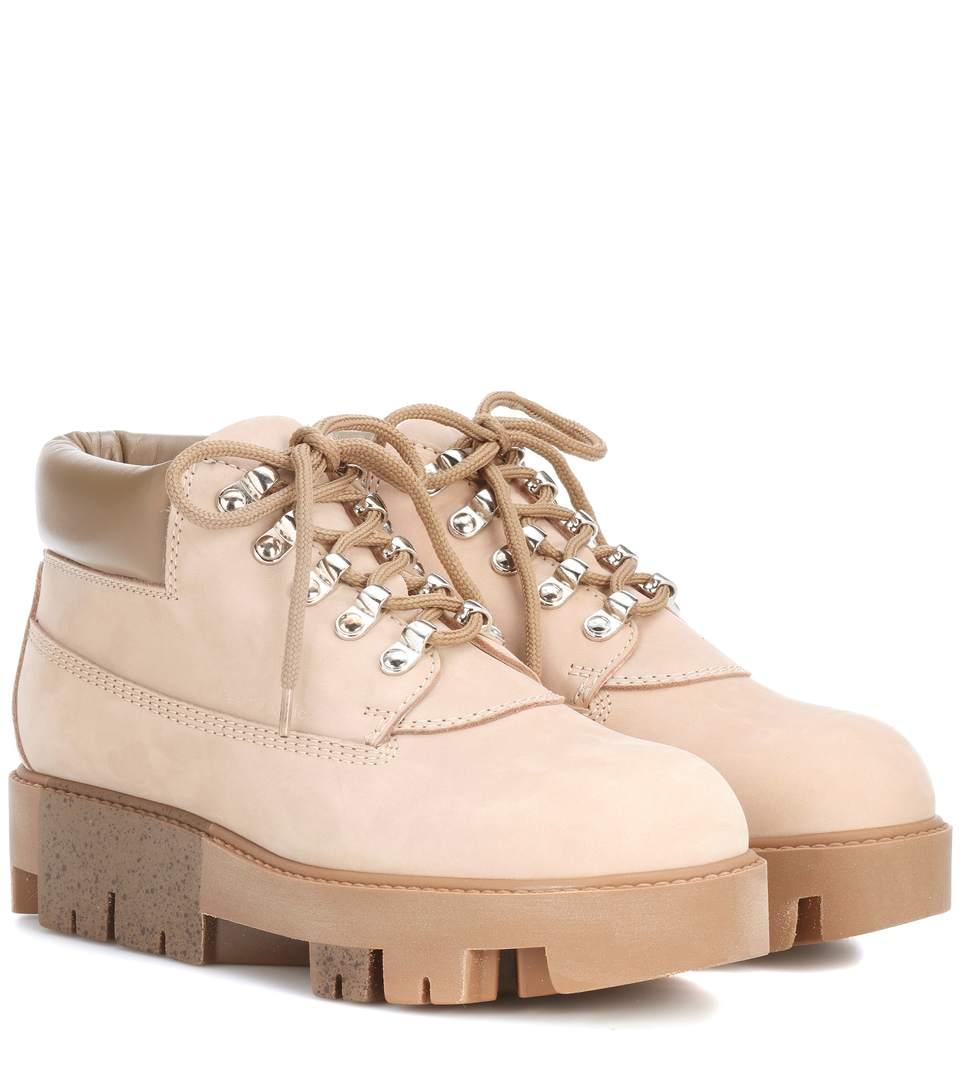 Acne Studios Tinne She Suede Ankle Boots In Beige | ModeSens