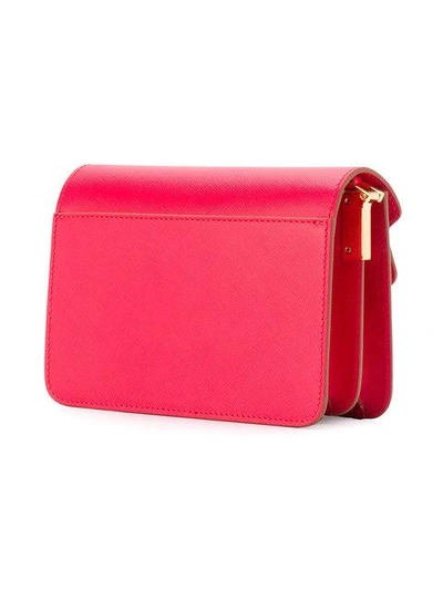 Shop Marni Mini Trunk Shoulder Bag - Red