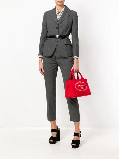 structured tote bag