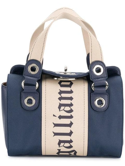John Galliano Logo Print Mini Bag | ModeSens
