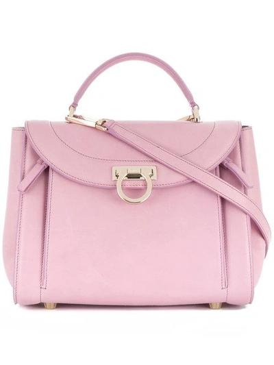 Shop Ferragamo Salvatore  Sofia Shoulder Bag - Pink