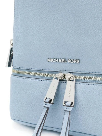 Shop Michael Michael Kors Rhea Large Backpack In Blue