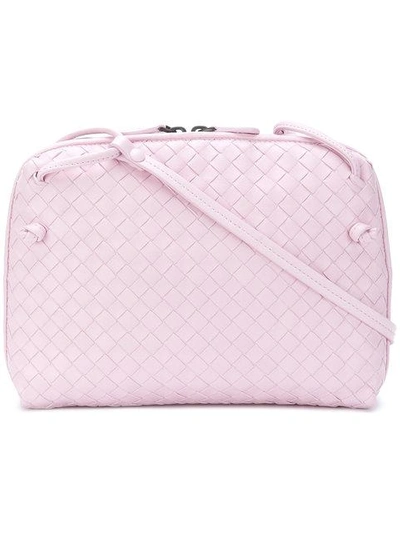 Shop Bottega Veneta Dragee Intrecciato Nappa Nodini Bag In Pink