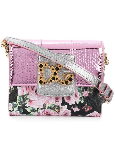 Shop Dolce & Gabbana Dg Millenials Floral Shoulder Bag