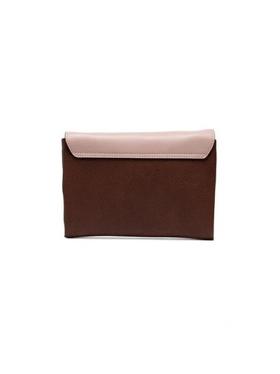 Shop Marni Dusty Pink Trunk Mini Leather Shoulder Bag