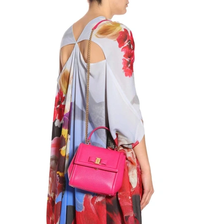 Shop Ferragamo Carrie Leather Shoulder Bag